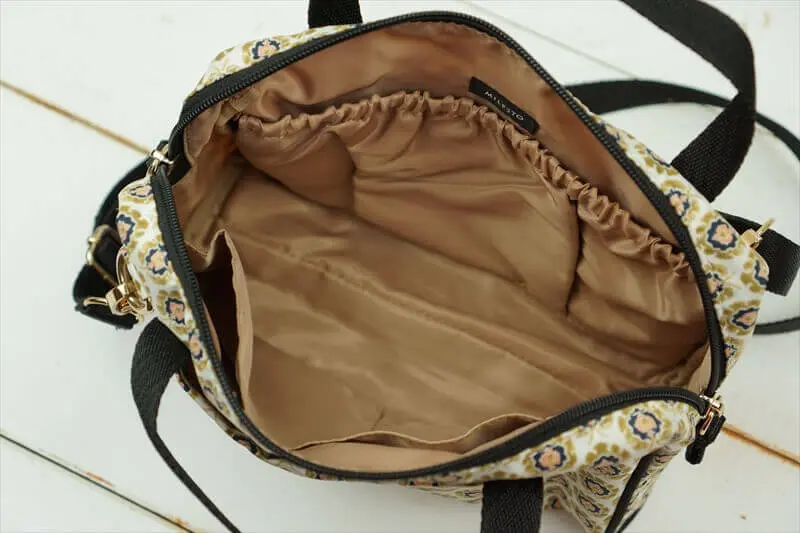 hopping marche リバティプリント ビッグポーチ