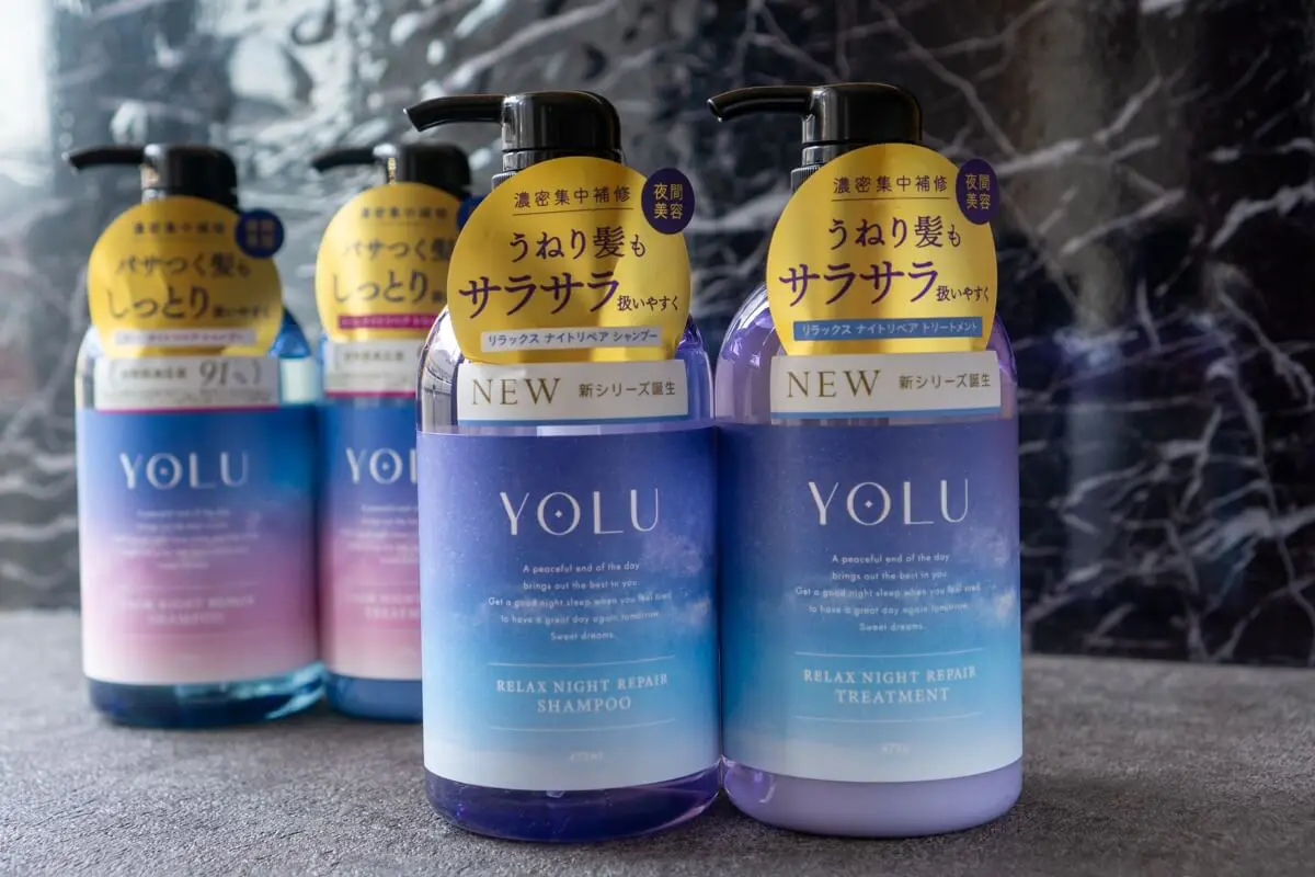 YOLU カームナイトリペア & リラックスナイトリペア シャンプー・コンディショナー