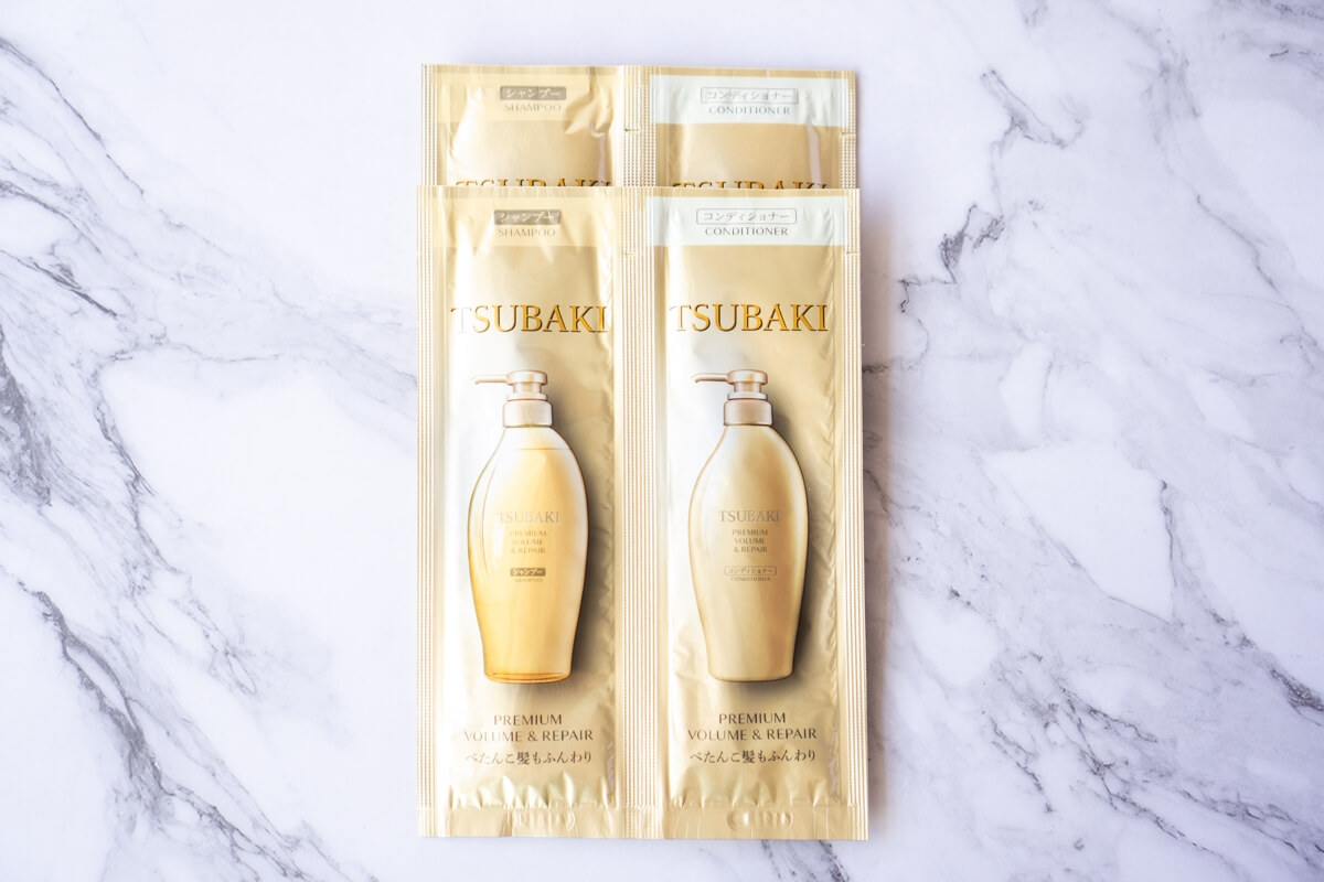 TSUBAKI ボリューム＆リペアシャンプー＆コンディショナー 20ml×2