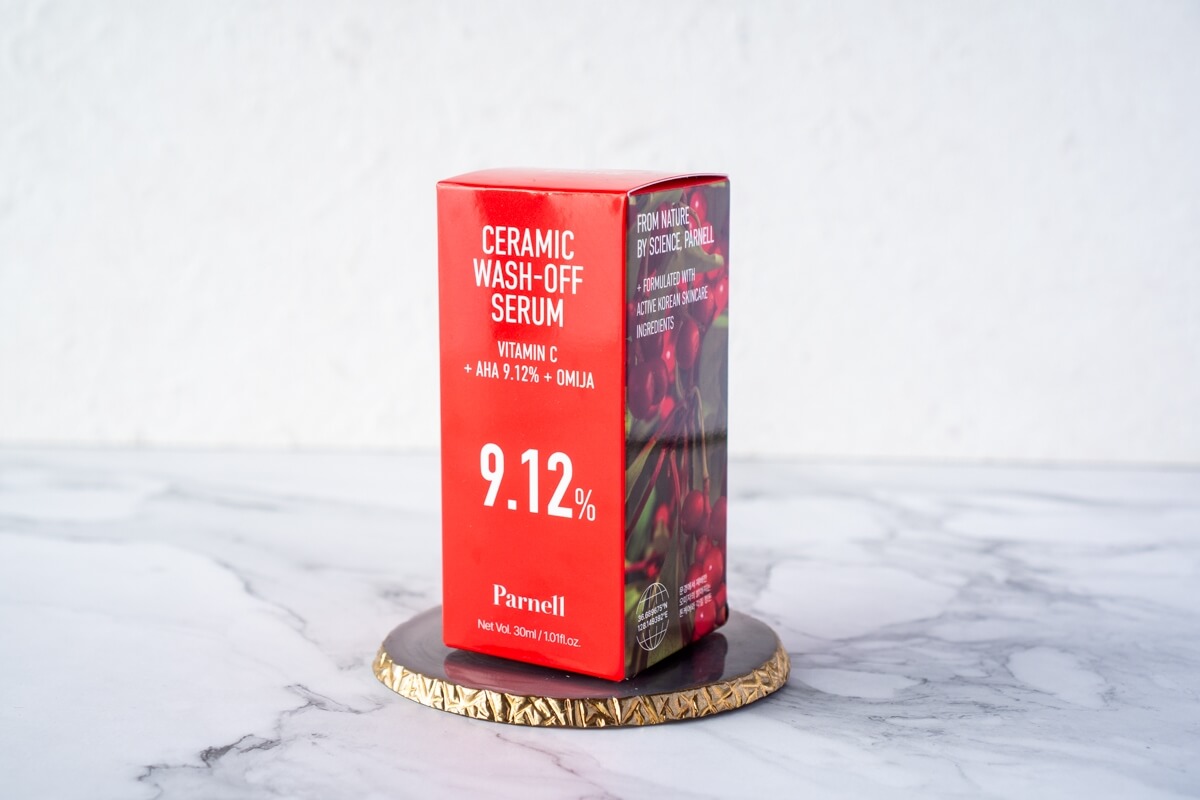 わずか1分でツルツルの肌！Parnell AHA9.12オミジャウォッシュオフセラム